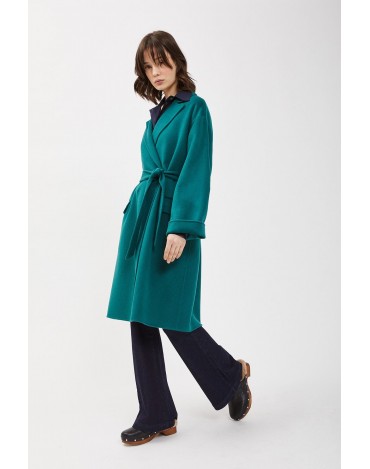 Abrigo midi en mezcla de... 2