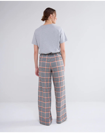 Pantalón ancho de cuadros... 2