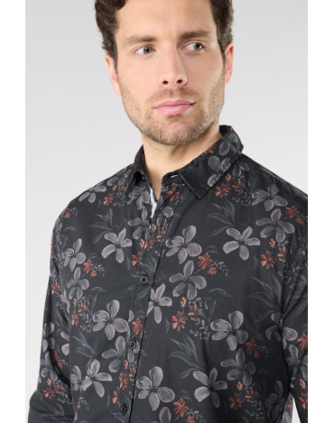 Camisa negra con estampado... 2