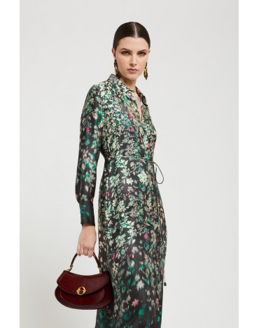 Vestido camisero largo de... 2