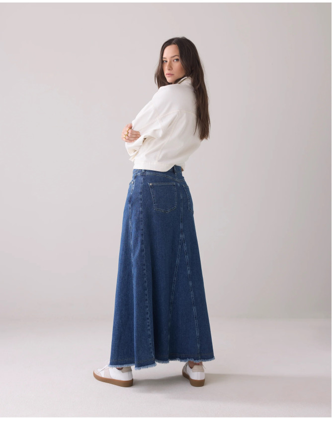 Falda vaquera larga Summum Woman