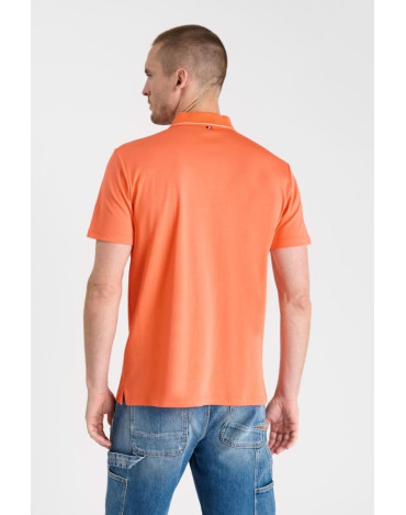 Polo manga corta naranja Le... 2