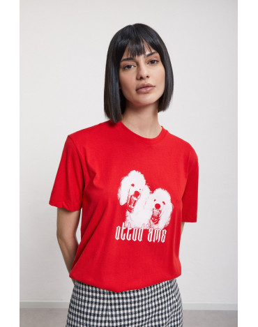 Camiseta roja de algodón... 2