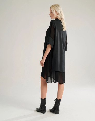 Vestido negro de algodón... 2