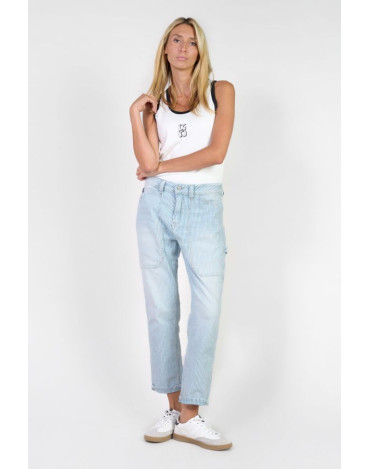 Pantalón vaquero de rayas... 2