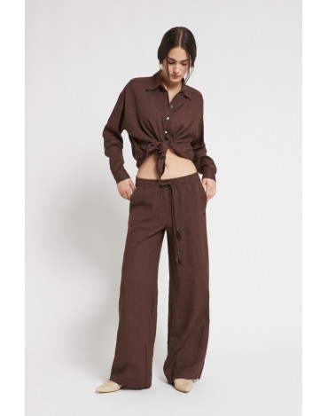 Pantalón palazzo de lino... 2
