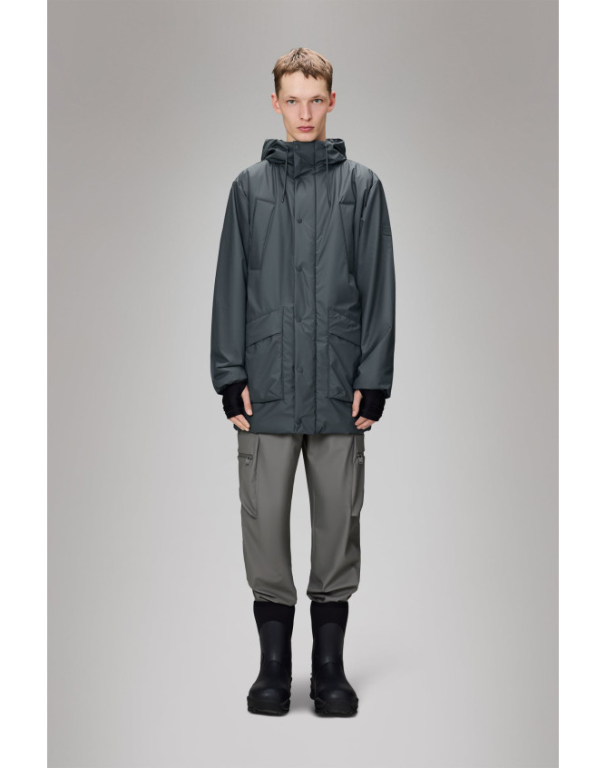Lohja Long Insulated Cargo Jacket RAINS