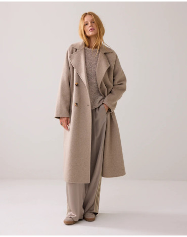 Abrigo largo en mezcla de... 2