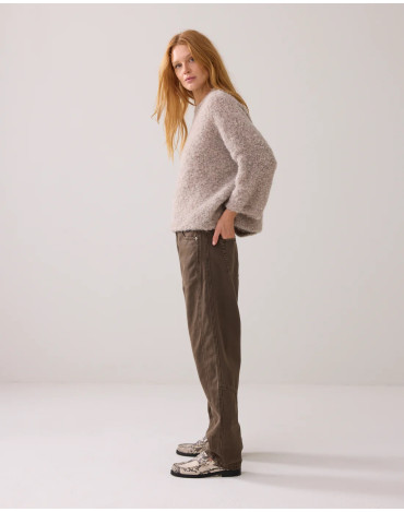 Pantalón balloon marrón... 2