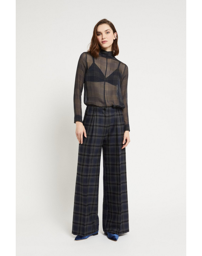 Pantalones Palazzo de cuadros...