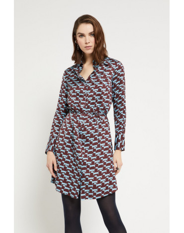 Vestido camisero mini de... 2