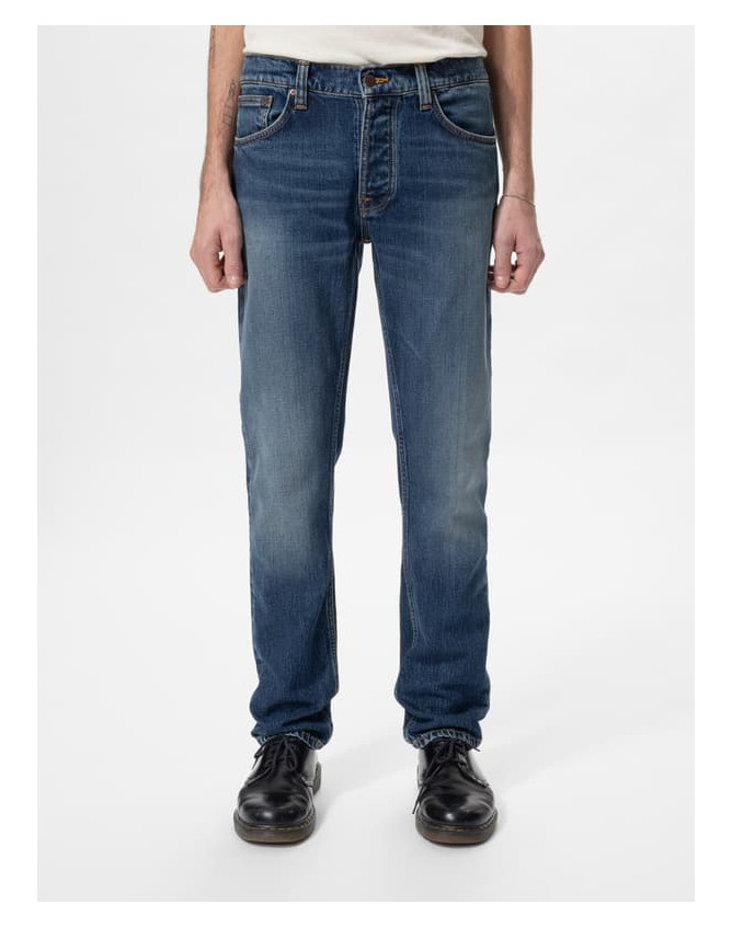 Solid Ollie Wild Blue Nudie Jeans