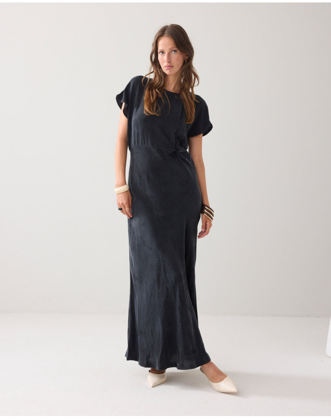 VESTIDO LARGO EN TEJIDO CUPRO Summum...