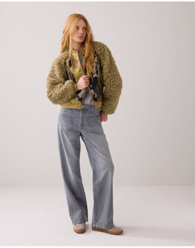 BOMBER DE PELUCHE JACQUARD Summum Woman
