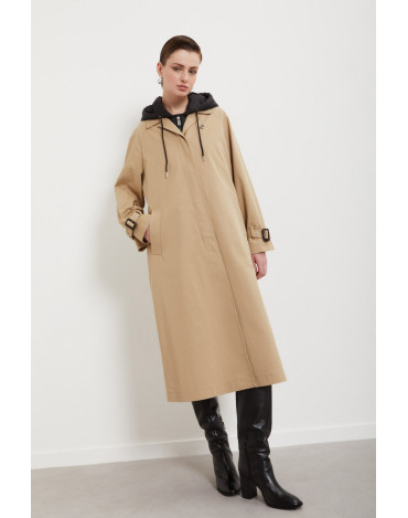 Gabardina larga con capucha... 2