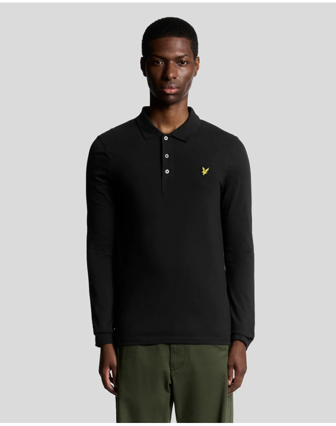 Polo de algodón de manga larga Lyle...
