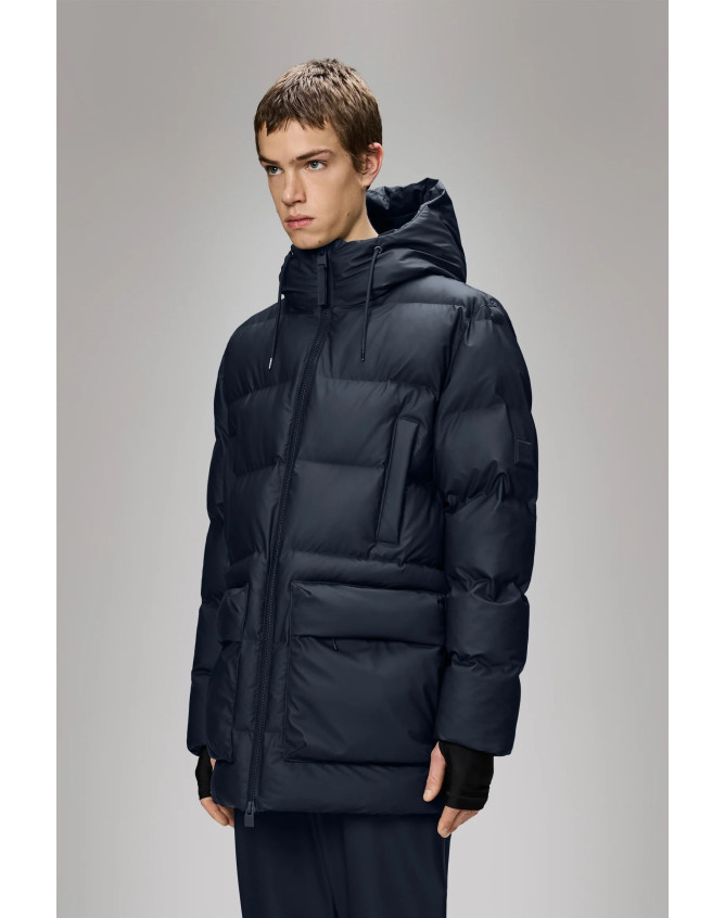 Alta Long Puffer Cargo Jacket Rains