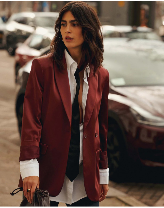 Americana Boyfriend femenina Summum...