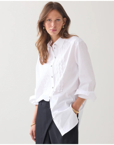 Blusa de popelina con...