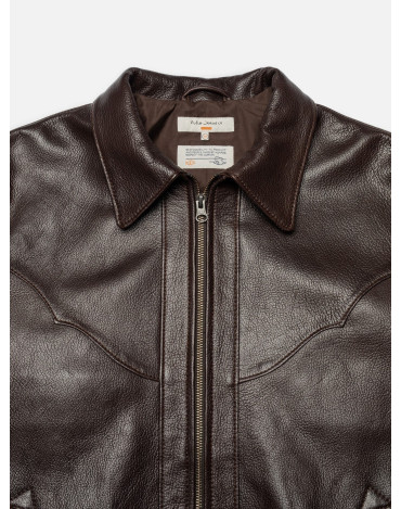 Cazadora marrón de cuero... 2