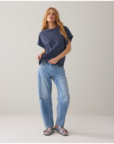 Top bicolor en tejido... 2