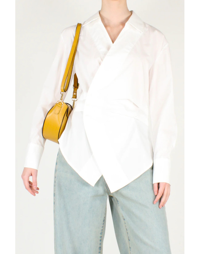 Camisa cruzada de popelin Souvenir