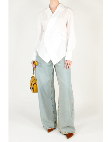 Camisa cruzada de popelin... 2