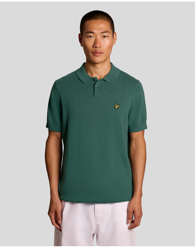 Polo de punto de algodón Lyle and Scott