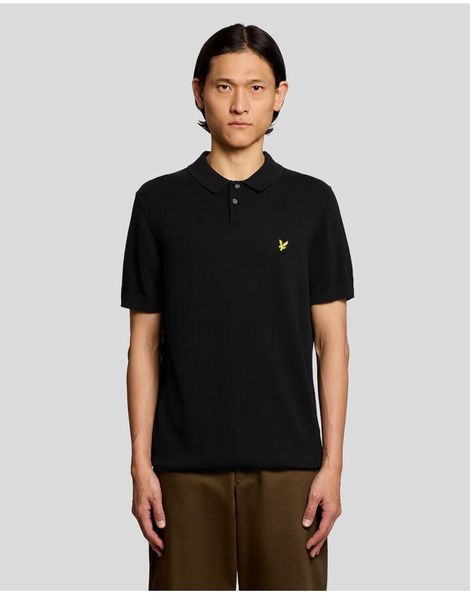 Polo de punto de algodón Lyle and Scott