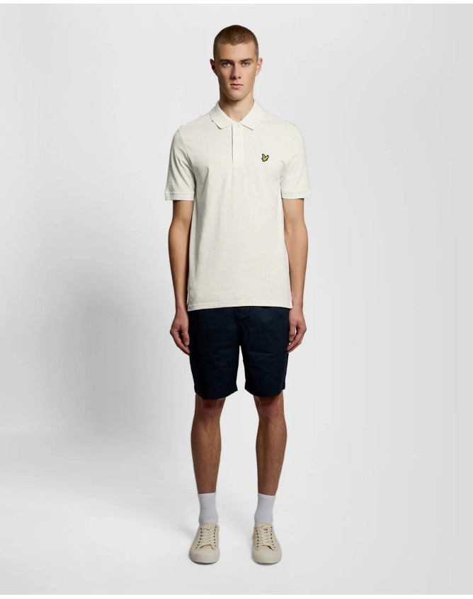 Polo de algodón fino con textura...