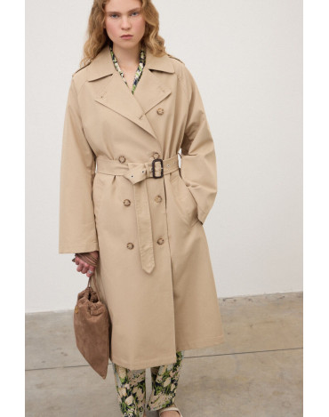 Gabardina cruzada con... 2