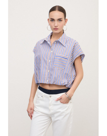 Camisa corta con efecto... 2