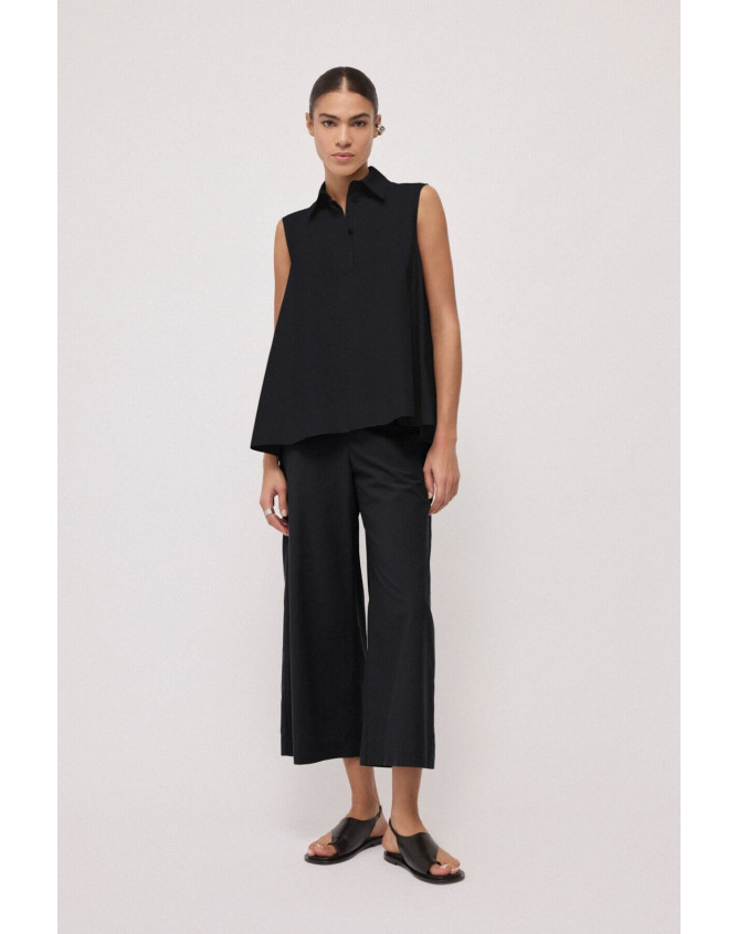 Pantalones tobilleros de popelin